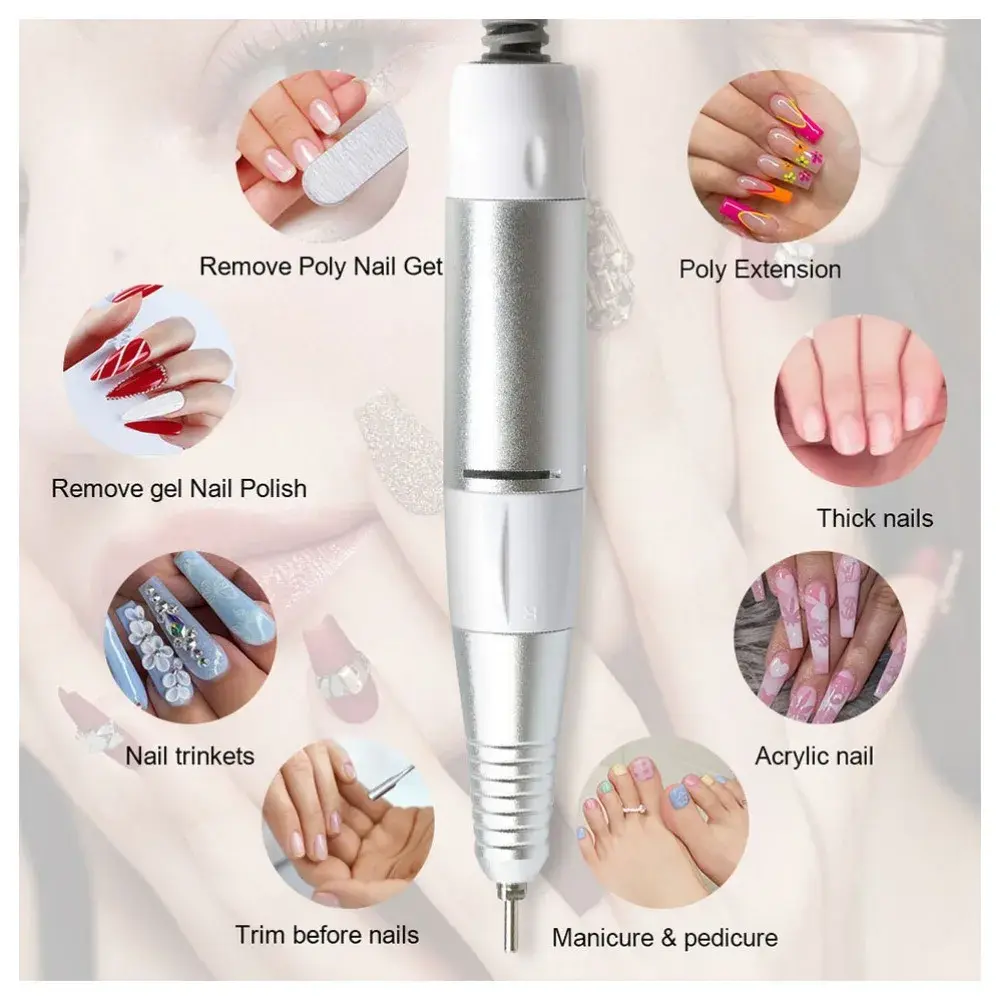 35000rpm 5 Pins PLUG Electric Nail Drill Machine Handle Handpiece Pedicure Replacement Pen Manicure Beauty Tool Accessory
