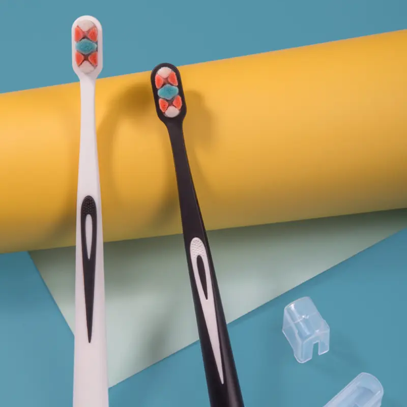 New Oral Hygiene Care Ultra-fine Soft Hair Eco Friendly Portable Travel Tooth Brush Fiber Nano Fiber Soft Hair Toothbrush Wave