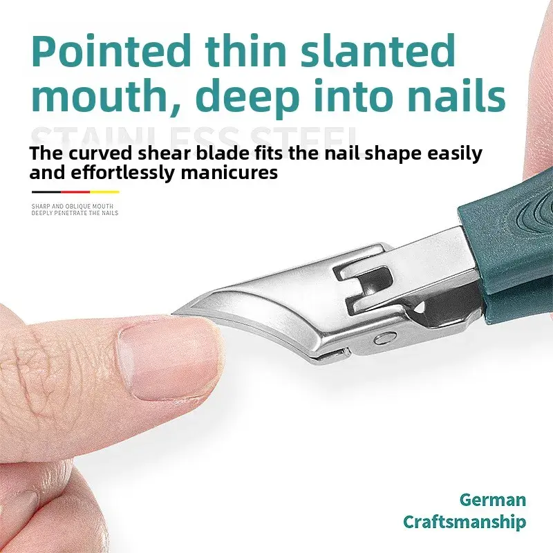 Anti-spat 25 °   Nagelknipper met schuine rand Professionele high-end adelaarsnavel Schuine teennageltrimmers Ingegroeide teenna