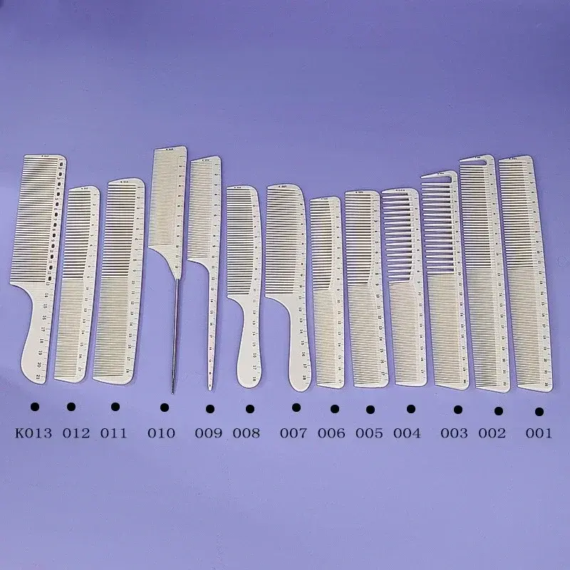 New Measuring Comb Hairdressing Size Comb For Professional Haircutting Women Tail Comb With Flathead Ruler Barber Accessories