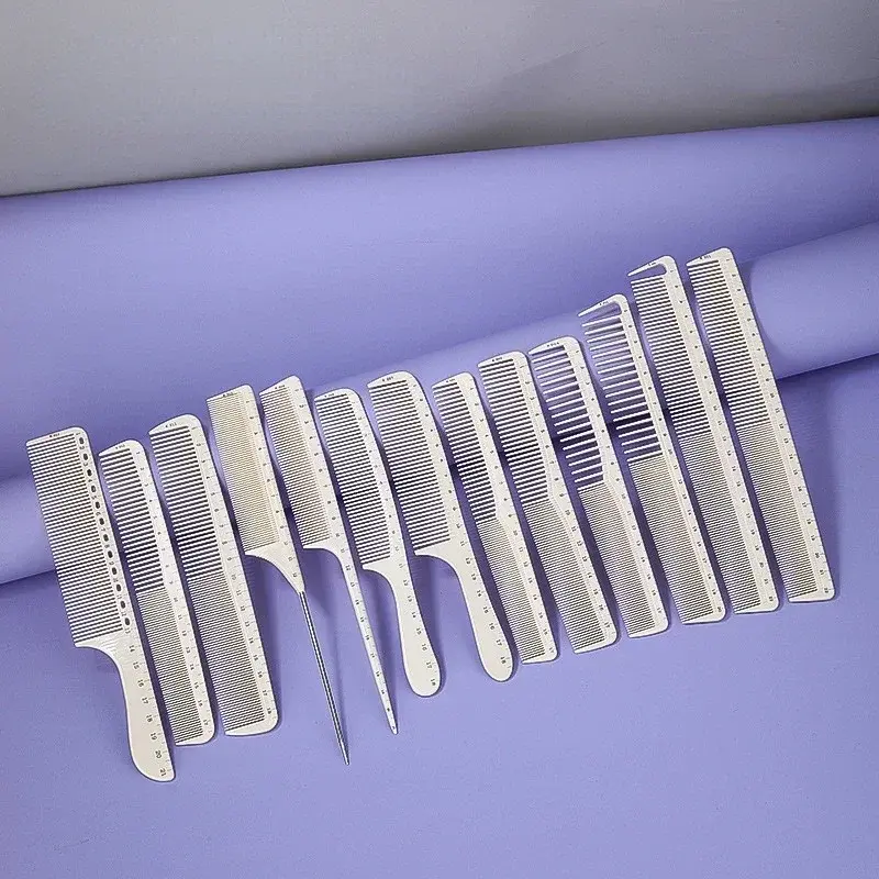 New Measuring Comb Hairdressing Size Comb For Professional Haircutting Women Tail Comb With Flathead Ruler Barber Accessories