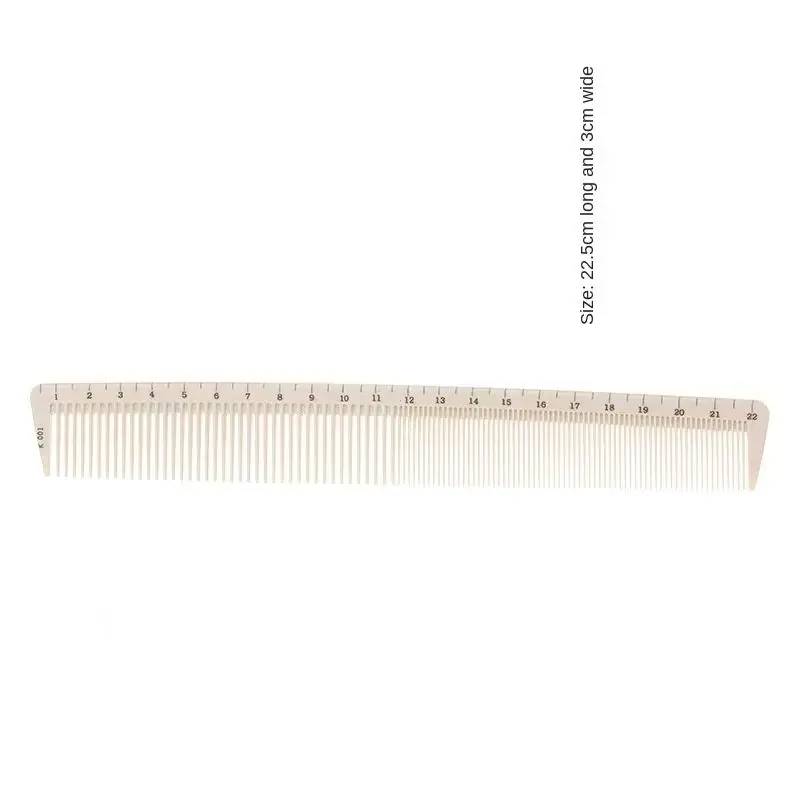 New Measuring Comb Hairdressing Size Comb For Professional Haircutting Women Tail Comb With Flathead Ruler Barber Accessories