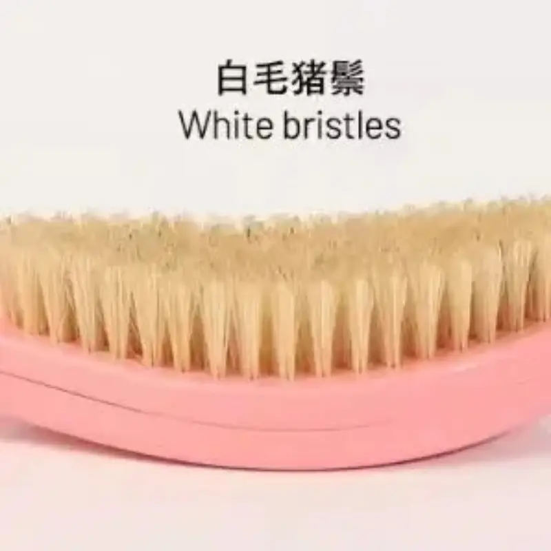 Massage Facial Hair Brush Boar Bristle For Men's Beard Shaving Comb Face Hair Cleaning Brush Wave Comb Drop Shipping