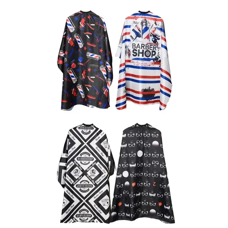 Hairdressing Coth Pattern Cutting Hair Waterproof Cloth Salon Barber Cape Professional Hair Stylist Retro Hairdressing Apron