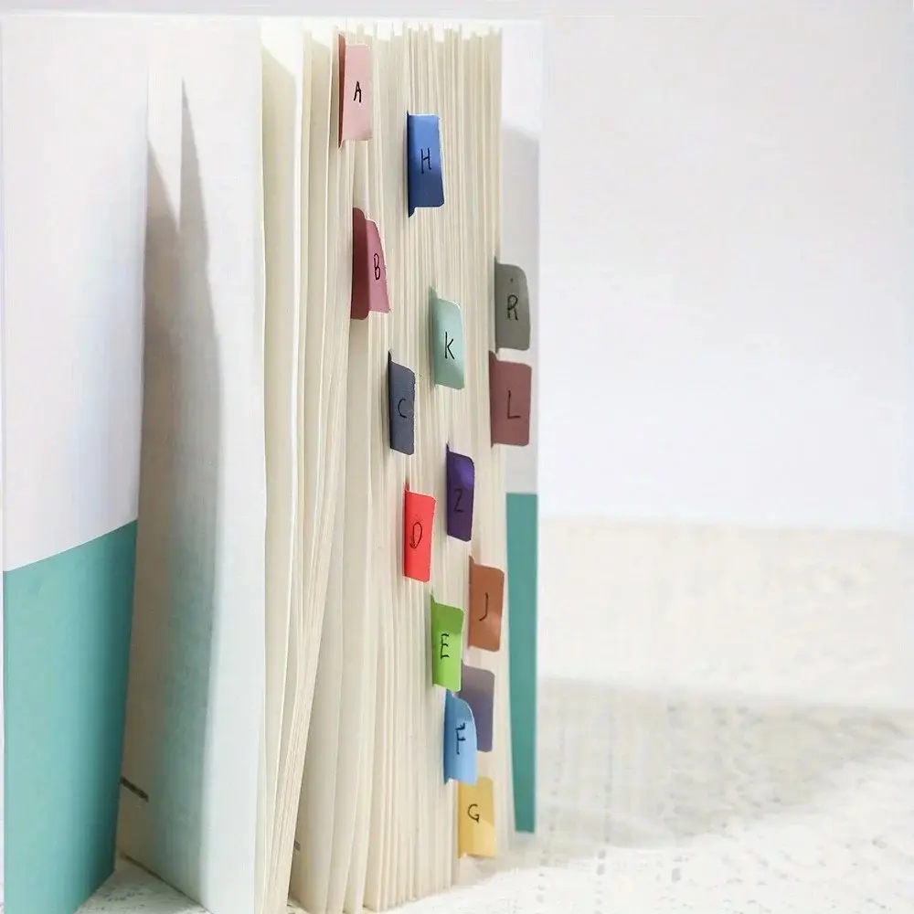 10 Pieces of Colourful Index Stickers Korean Style for Handbook Photo Card Simple Label Index Stickers Student Stationery