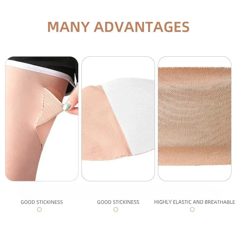 10pcs Anti-wear Stickers Invisible No Trace Thigh Non-woven Tapes Disposable Anti Chafe Thigh Patch Body Anti-Friction Pad Women