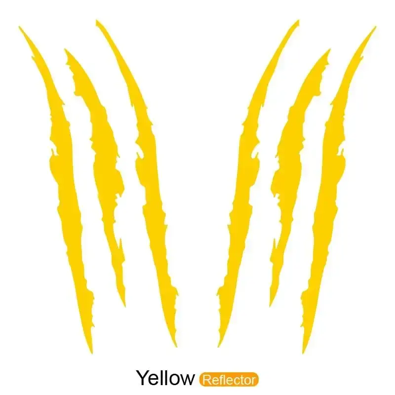 Car Monster Claw Scratch Decal Reflective Sticker for Car Auto Headlight Decoration Vinyl Decal Personality Sticker Accessories
