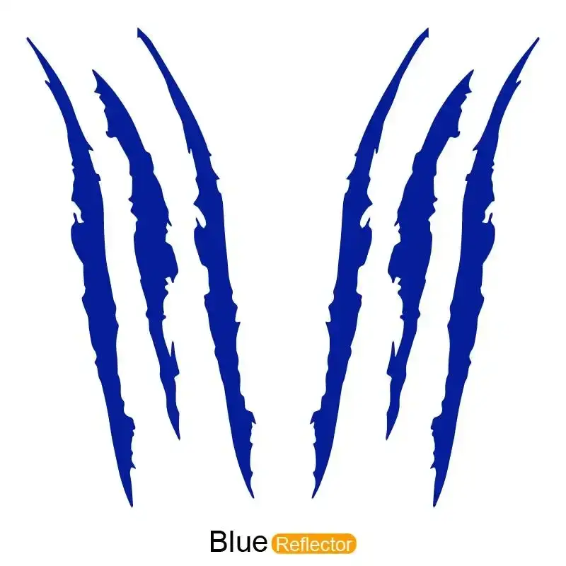 Car Monster Claw Scratch Decal Reflective Sticker for Car Auto Headlight Decoration Vinyl Decal Personality Sticker Accessories