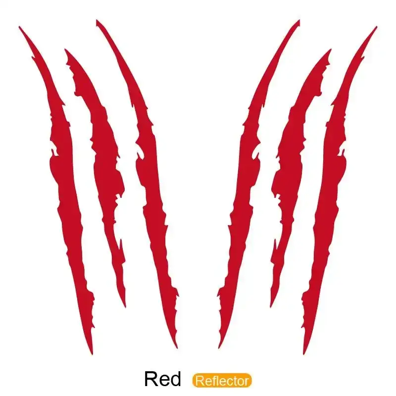 Car Monster Claw Scratch Decal Reflective Sticker for Car Auto Headlight Decoration Vinyl Decal Personality Sticker Accessories