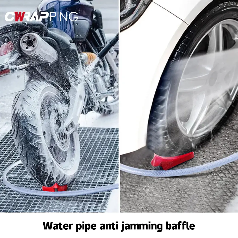 Car Hose Slide Tire Wedge Wash Tube Anti-pinch Tools Portable Tire Wedge Universal Car Washing Water Pipe Auto Detailing Tools