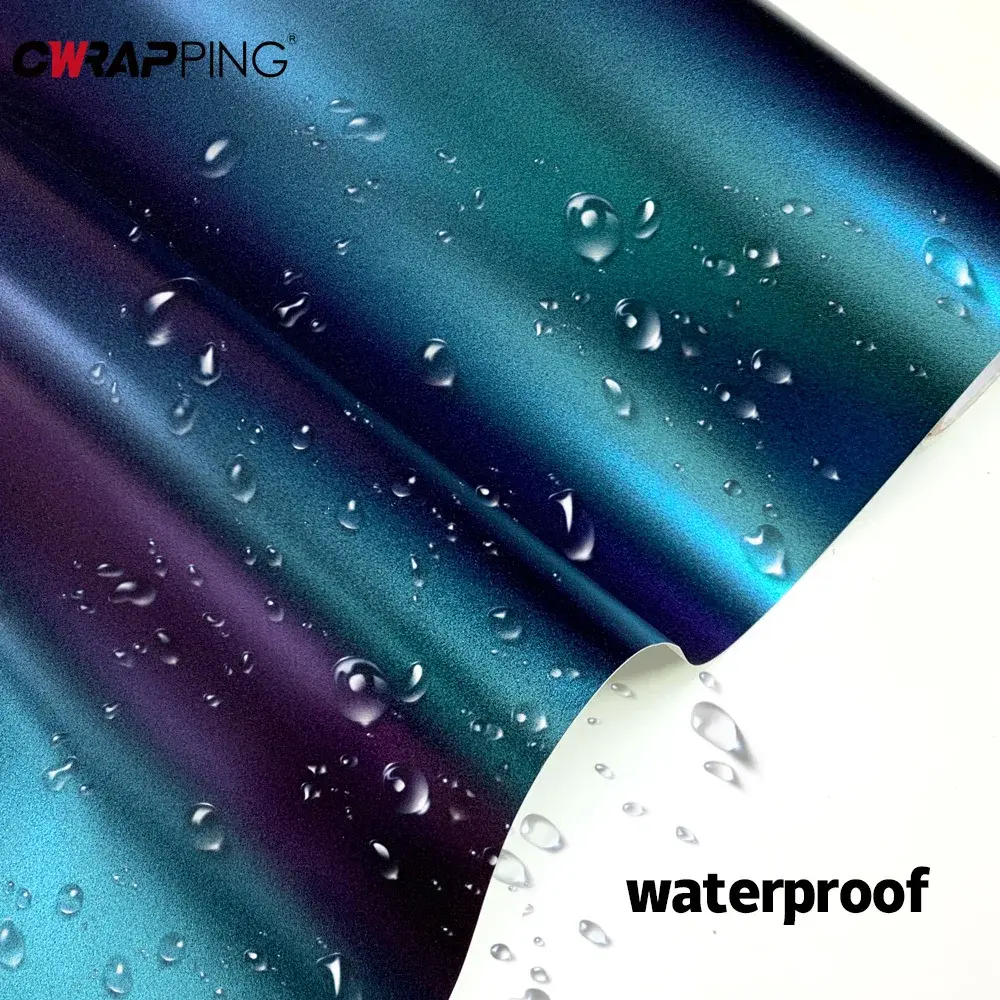 Motorcycle Stickers Glossy Matt Chameleon Vinyl Warp Film Air Release Waterproof Sticker for Auto Motorcycle Tuning Accessories