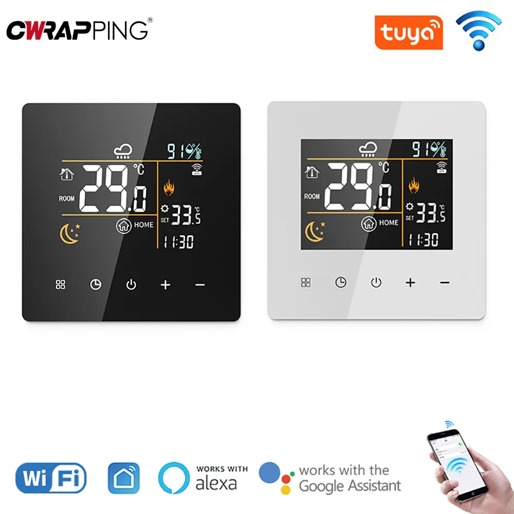 Tuya WiFi Smart Thermostat 3/16/25A Electric Gas Boiler Water Heating Temperature Controller Home Intelligent Heating Accessory