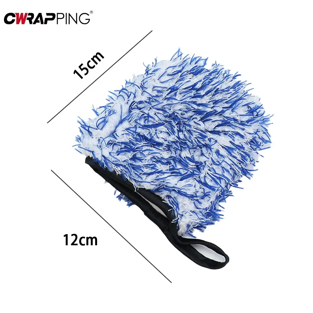 Microfiber Car Wash Gloves Wheel Hub Rim Cleaning Mitt Rims Brush Soft Dusting Gloves Car Cleaning Tools for Auto Accessories