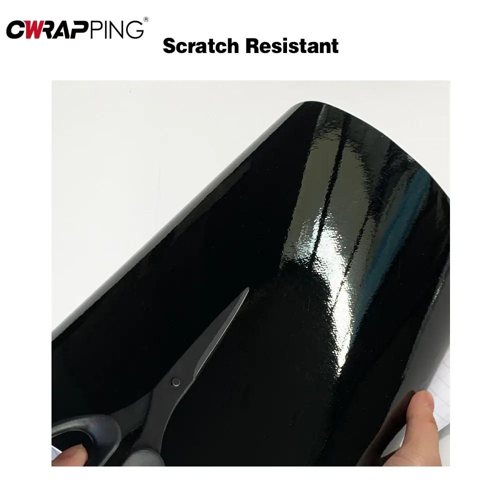 Car Sticker Glossy Black Wrap Vinyl Auto Tuning Self Adhesive Film Gloss Car Decal Bubble Free Vinyl Laptop Skin for Accessories