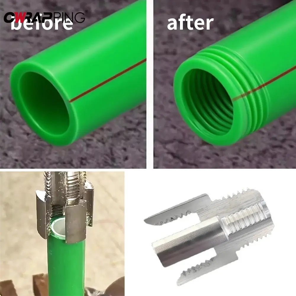 Water Pipe Inner Outer Wire Opener Threads Hole Universal Electric Drill Hexagonal Water Pipe Tapping Electric Drills Accessorie