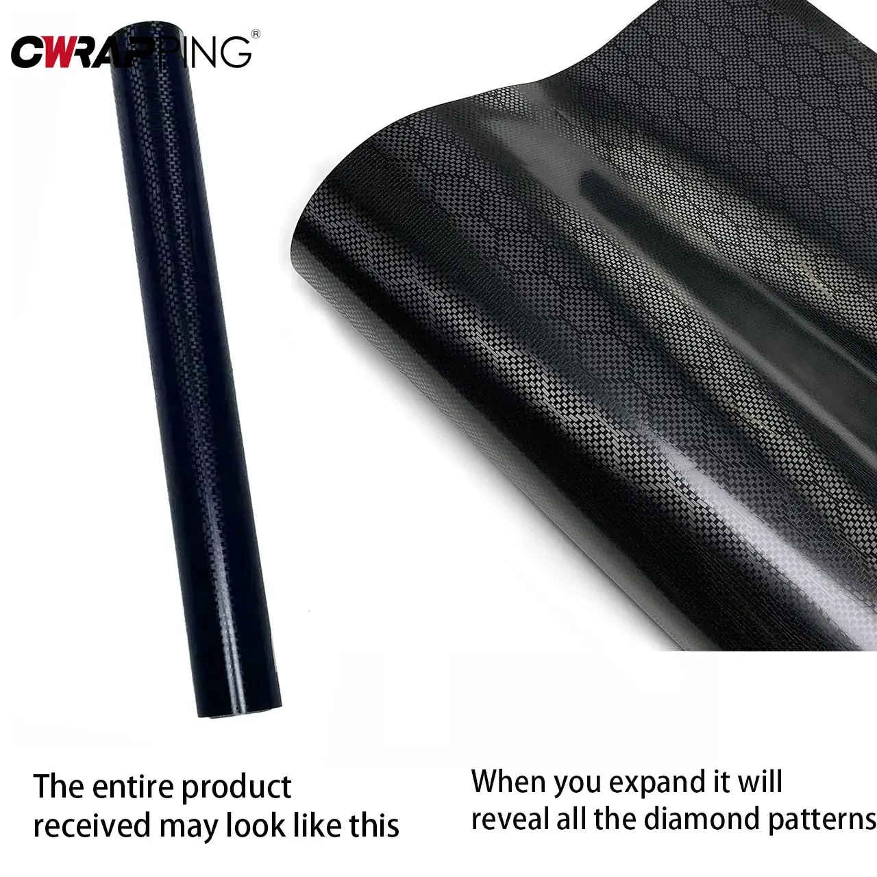 Carbon Fiber Sticker High Gloss Honeycomb Vinyl Wrap Film Waterproof Adhesive Auto Body Decoration Decal Tunning Car Accessories