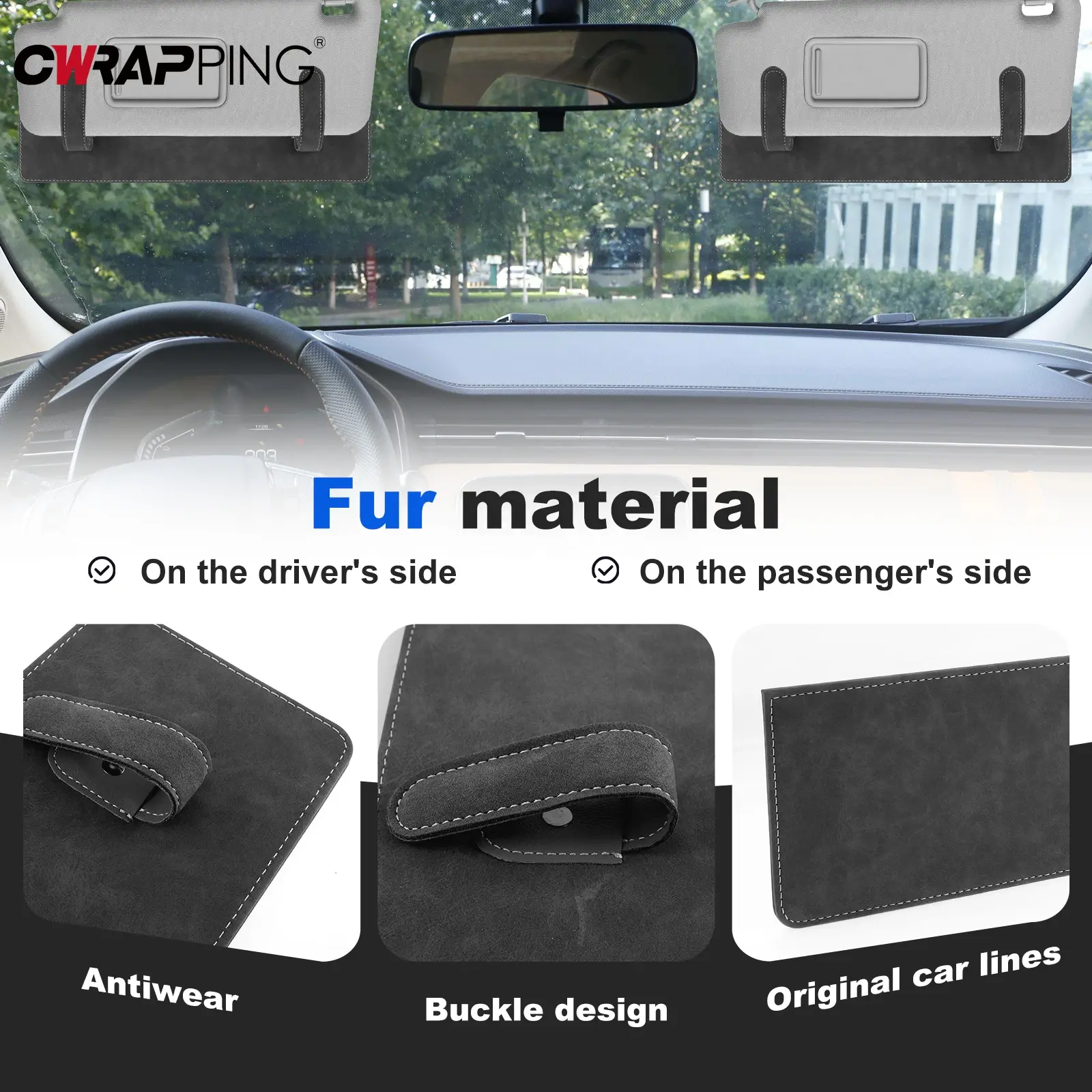 Car Sun Visor Extender for Auto Anti Glare Sun Visor Extension Shade Attachment Adjustable Sunshade Blocker for Auto Accessories