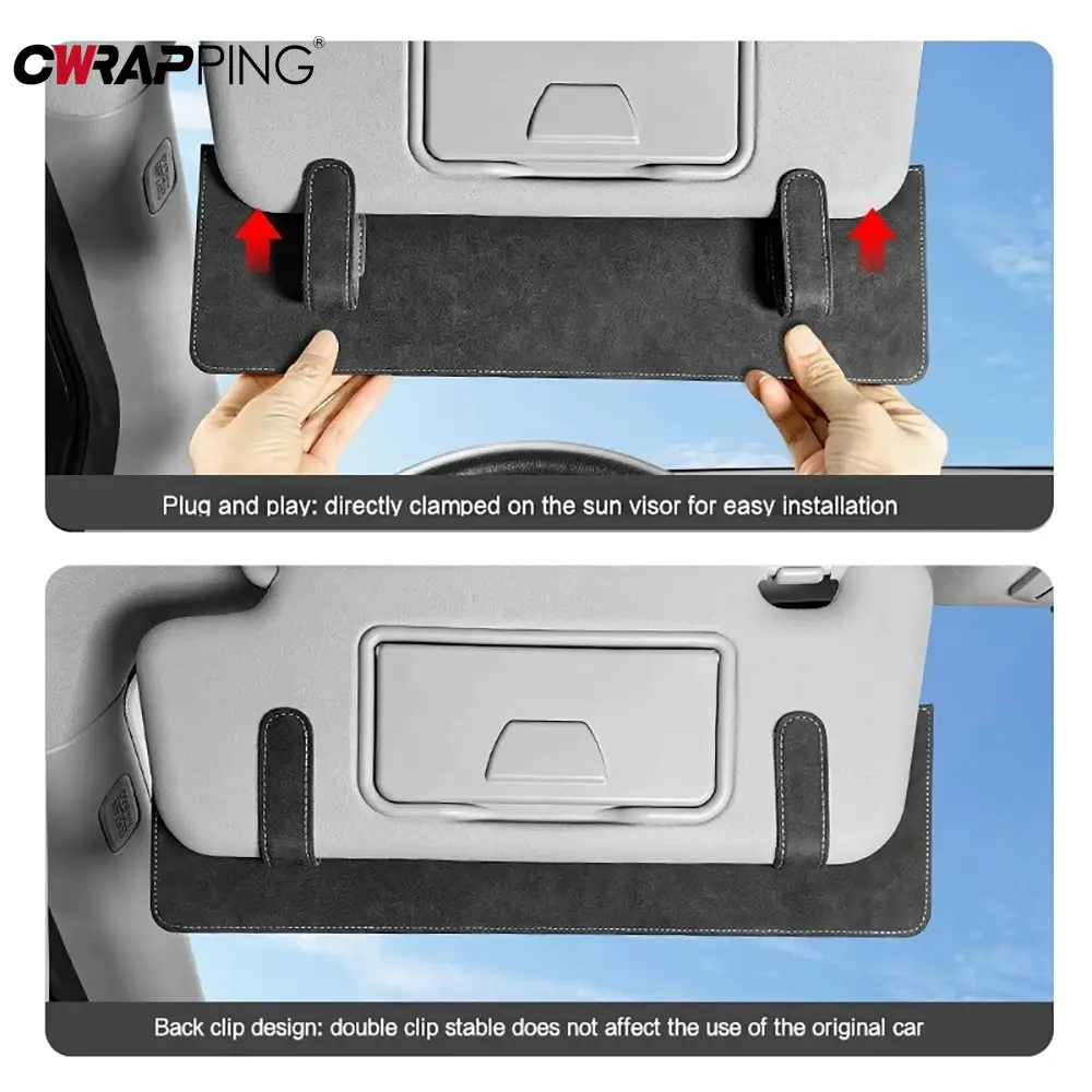 Car Sun Visor Extender for Auto Anti Glare Sun Visor Extension Shade Attachment Adjustable Sunshade Blocker for Auto Accessories