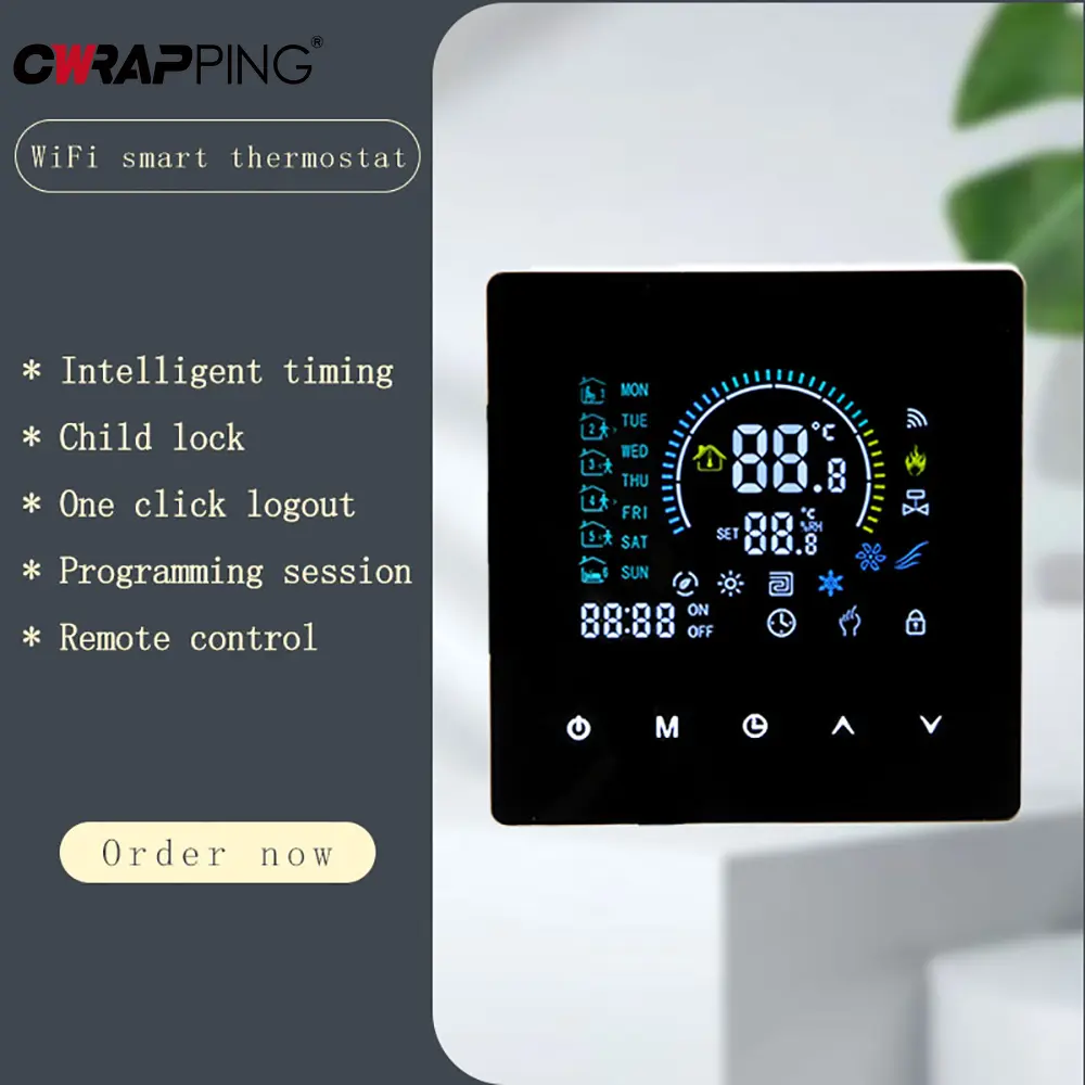 Smart Thermostat Wifi Floor Heating Thermostat LCD Display Energy-saving and Environmental Protection Tuya Smart Home Assistant