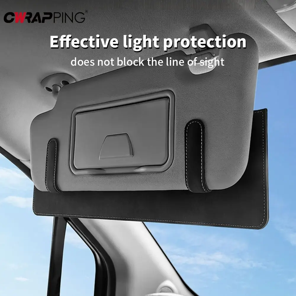 Car Sun Visor Extender for Auto Anti Glare Sun Visor Extension Shade Attachment Adjustable Sunshade Blocker for Auto Accessories