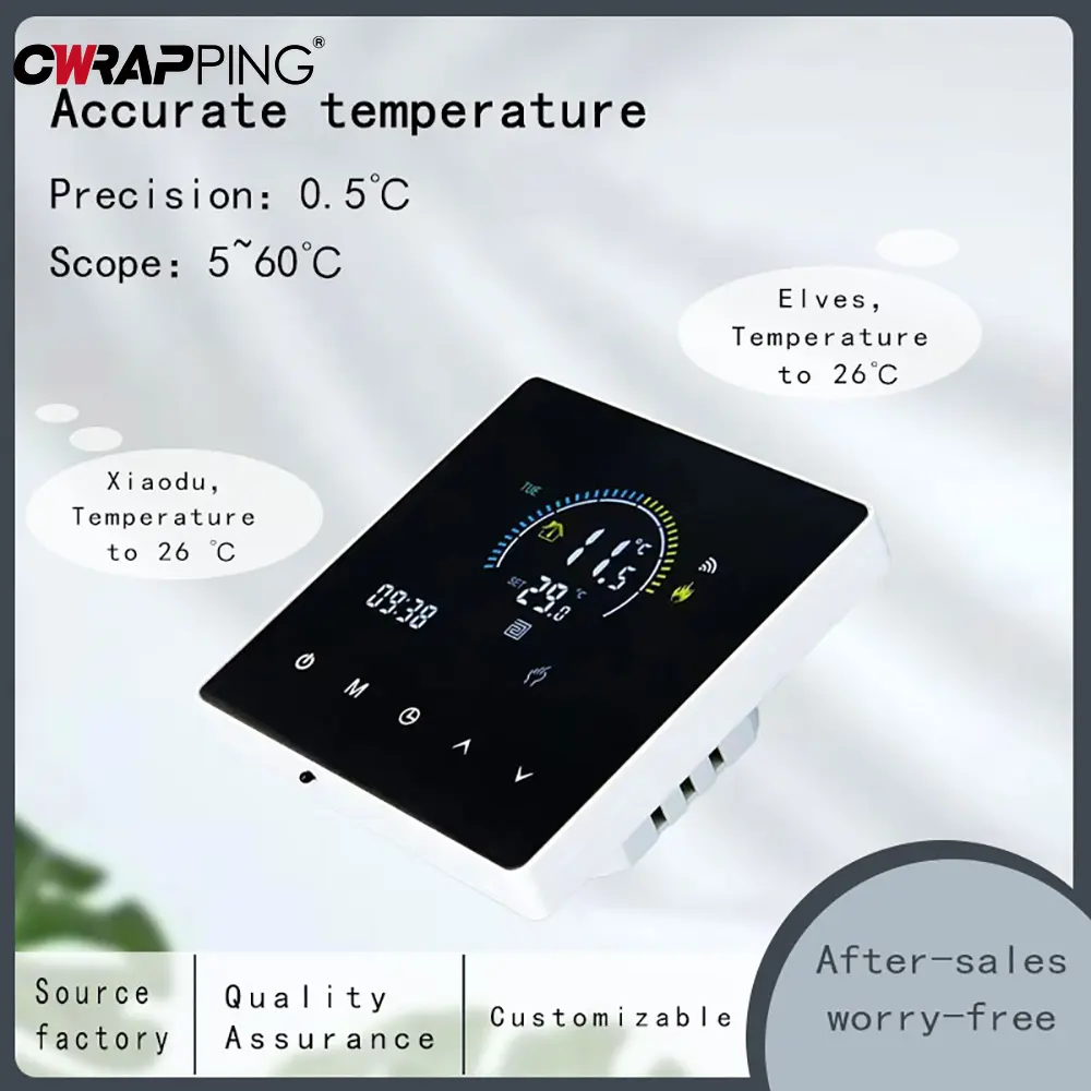 Smart Thermostat Wifi Floor Heating Thermostat LCD Display Energy-saving and Environmental Protection Tuya Smart Home Assistant