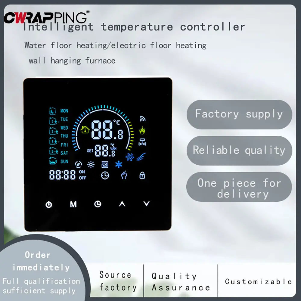 Smart Thermostat Wifi Floor Heating Thermostat LCD Display Energy-saving and Environmental Protection Tuya Smart Home Assistant