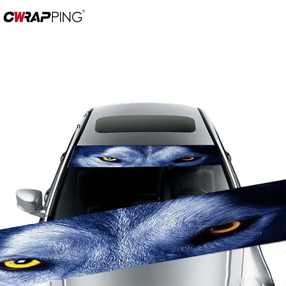 Car Sunshade Stickers Auto Windshield 3D Vinyl Film Rear Gear Sunshade Decor Decals Stickers Cars Accessories for Front Window
