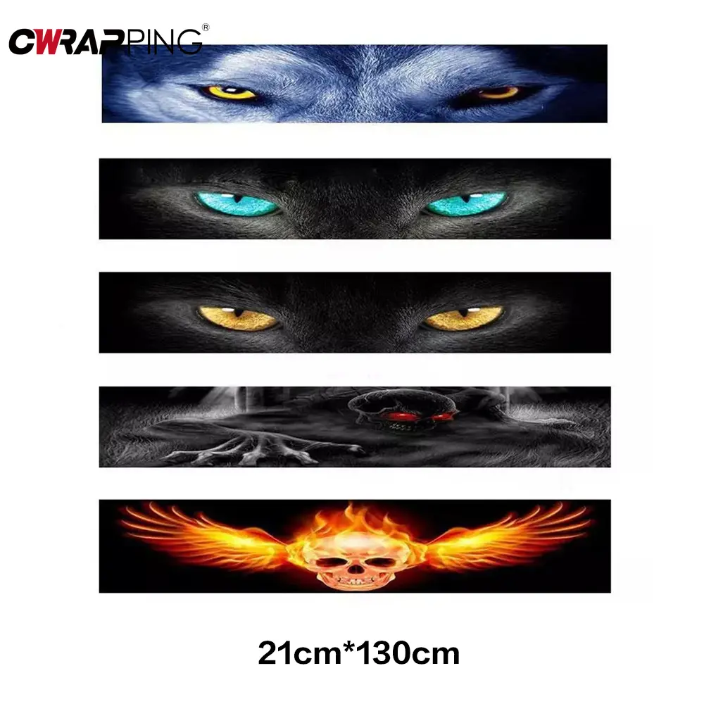 Car Sunshade Stickers Auto Windshield 3D Vinyl Film Rear Gear Sunshade Decor Decals Stickers Cars Accessories for Front Window