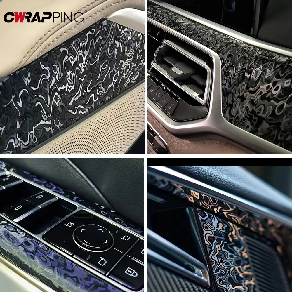 Car Wrap Vinyl Film Self-Adhesive Auto Body Tuning Decor High Gloss Color Change Film Waterproof Surface Cover Air Release Foil