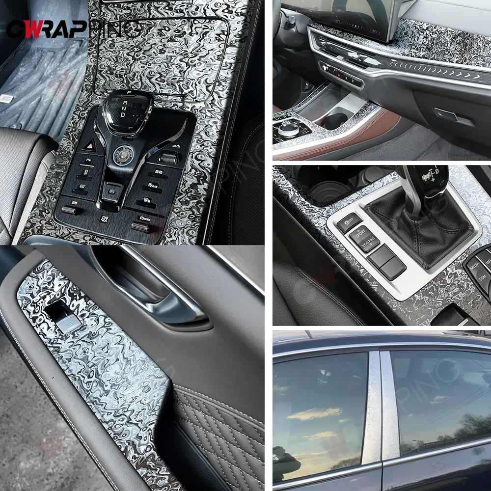 Car Wrap Vinyl Film Self-Adhesive Auto Body Tuning Decor High Gloss Color Change Film Waterproof Surface Cover Air Release Foil