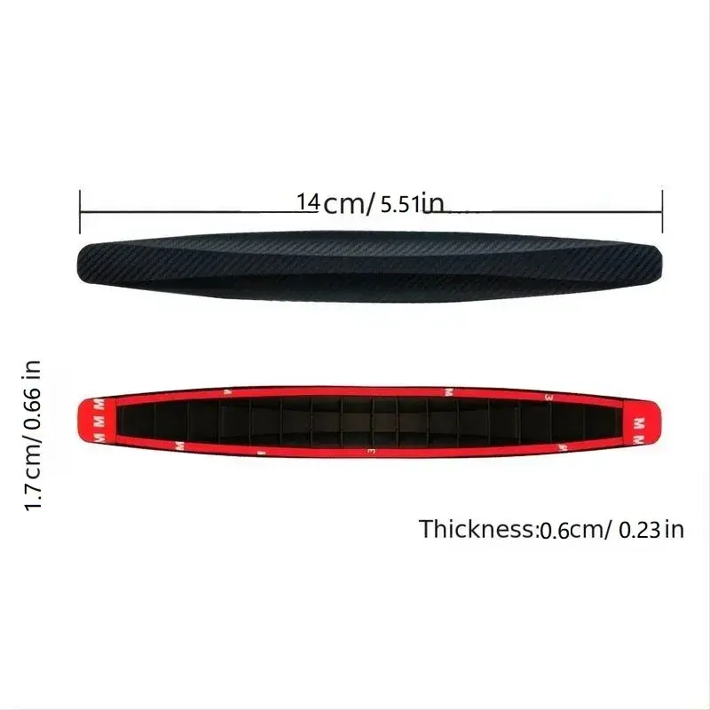 6/4 Piece Car Anti-collision Protection Strip Auto Front Rear Bumper Corner Protector Guard Decoration Strip for Car Accessories