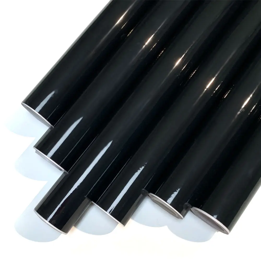 Glossy Black Auto Stickers PVC Car Wrap Vinyl Accessories for Vehicles Car Film Cover Wrapping Foil Sticker on the Hood