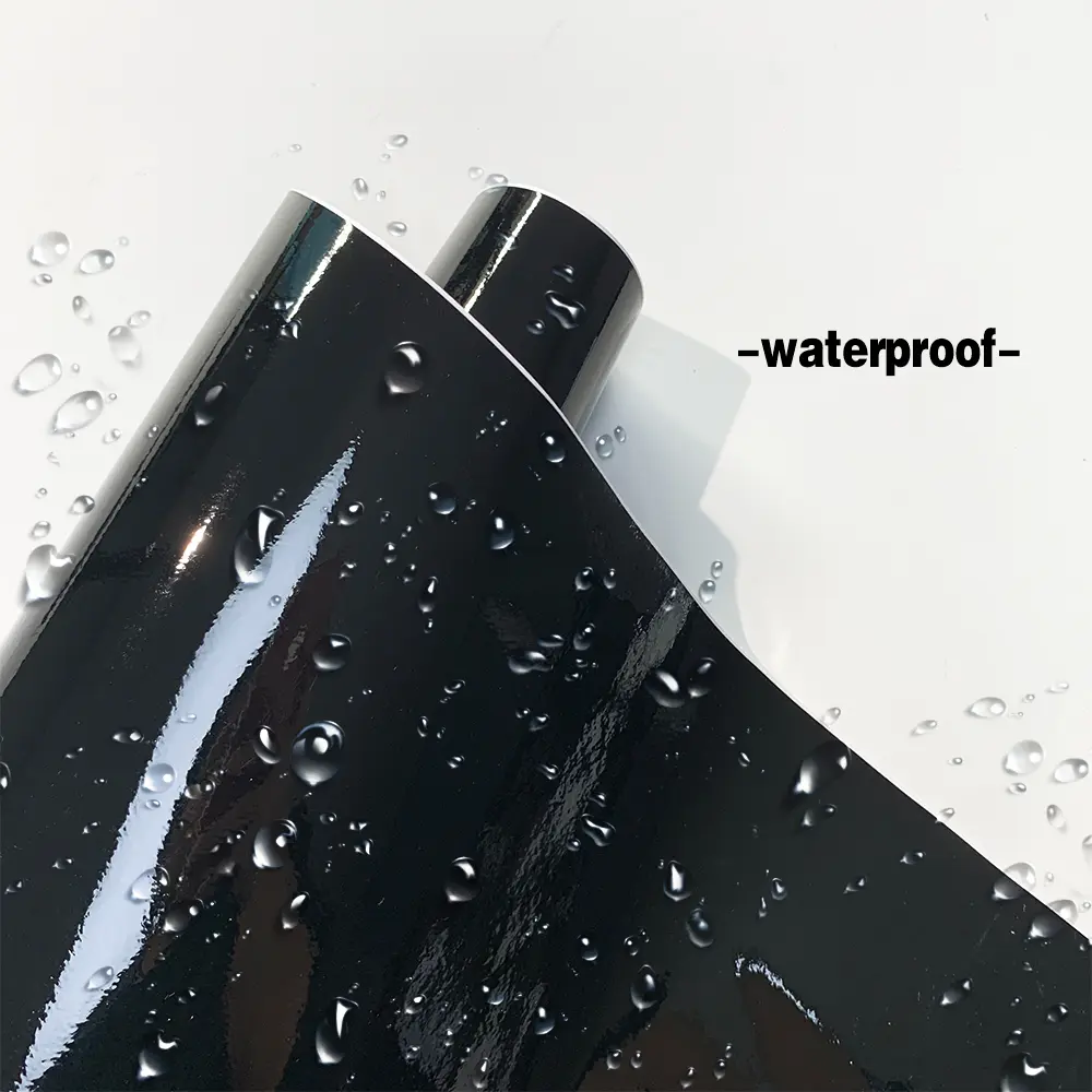 Glossy Black Auto Stickers PVC Car Wrap Vinyl Accessories for Vehicles Car Film Cover Wrapping Foil Sticker on the Hood