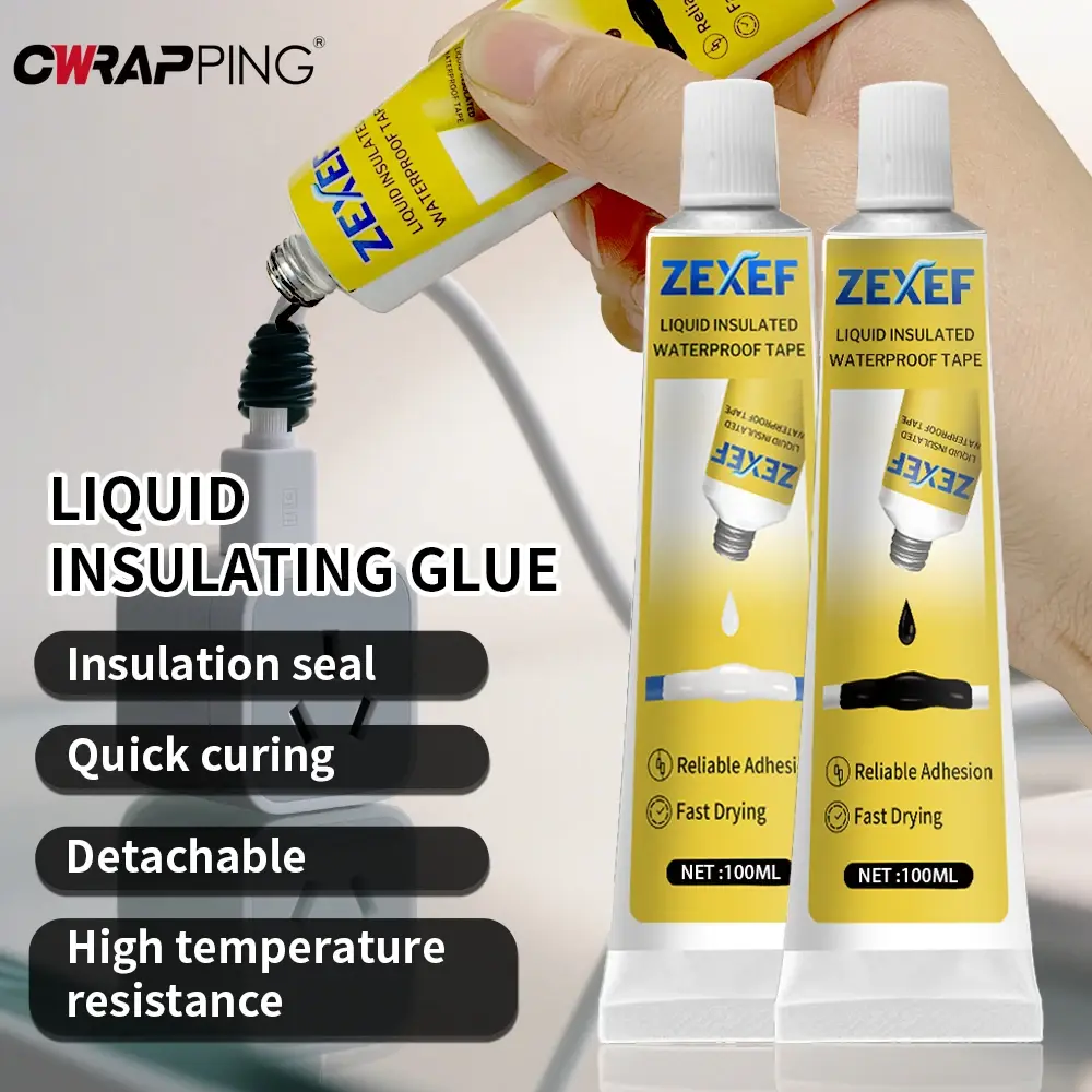 50/100ml Liquid Insulating Adhesive Tape Repair Rubber Electrical Wire Cable Coat Fix Line Glue Multipurpose Insulation Paste
