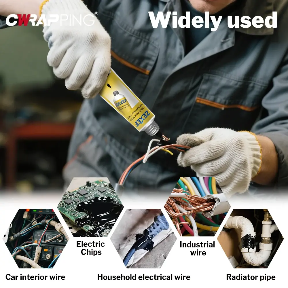 50/100ml Liquid Insulating Adhesive Tape Repair Rubber Electrical Wire Cable Coat Fix Line Glue Multipurpose Insulation Paste