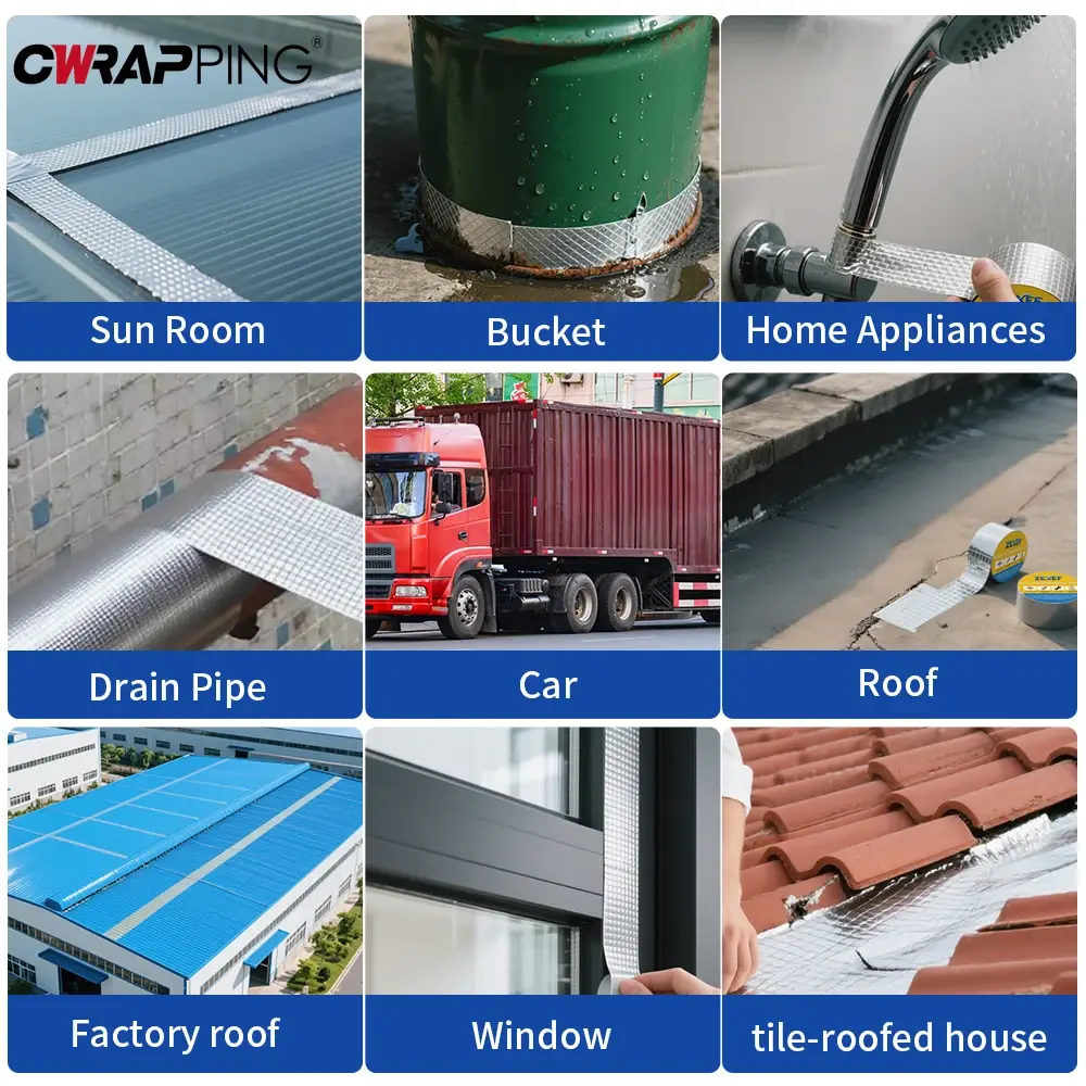 Waterproof Tape Self-adhesive Butyl Sealing Tape Roof Repair Sealed Adhesive Sealant High and Low-temperature Resistance Tape