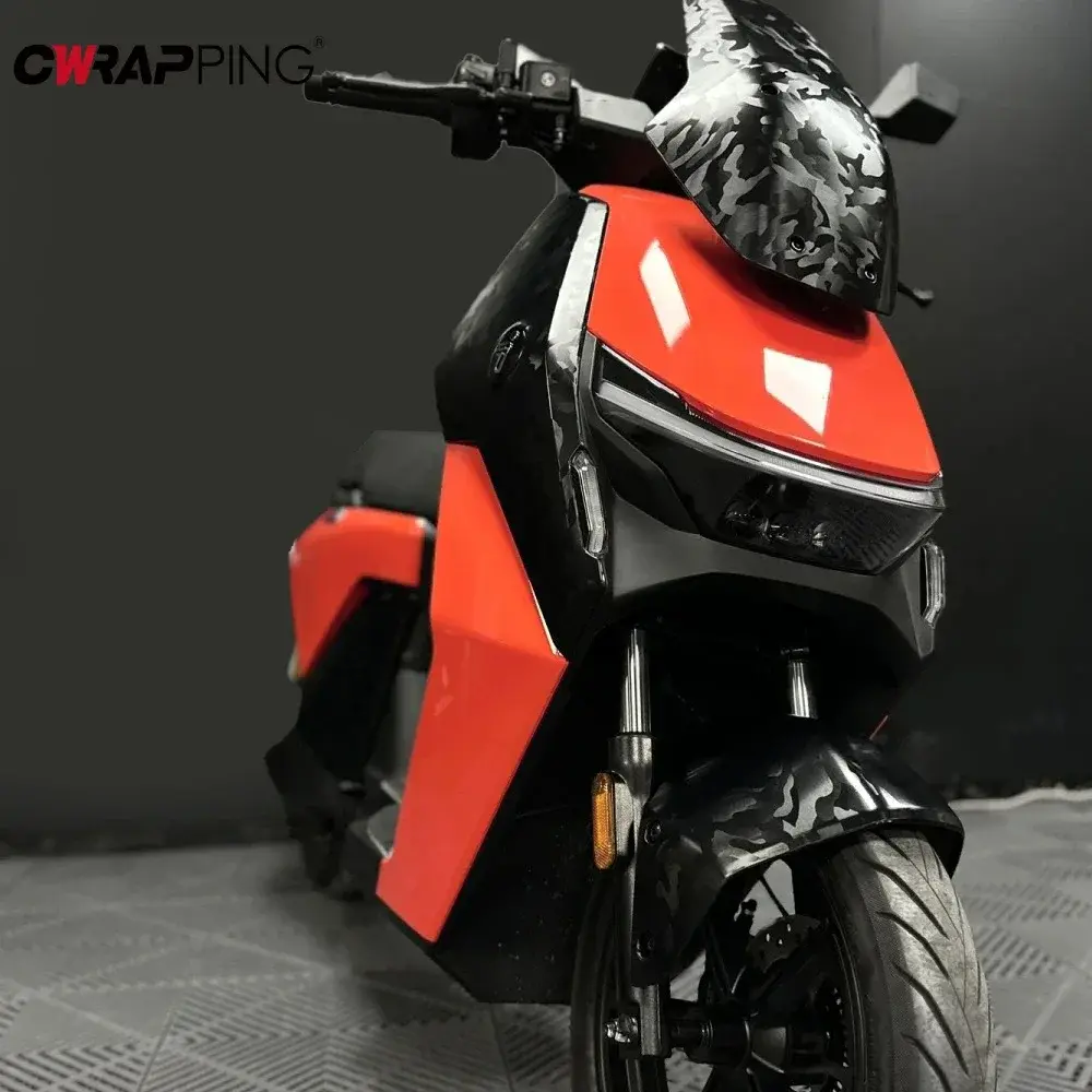 Glossy Car Sticker Vinyl Wrap Waterproof Vinyl Auto Tuning Car Body Film Orange Adhesive Motorcycle Sticker for Car Accessories