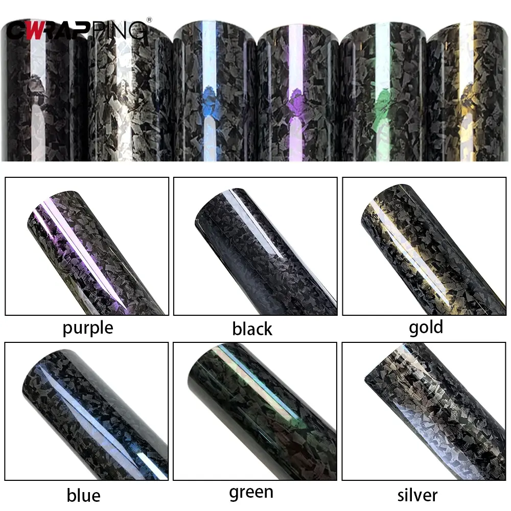 Motorcycle Stickers Forged Carbon Fiber Vinyl Film Foil Self Adhesive Vinyl Glossy Black Motorcycle Stickers for Car Accessories