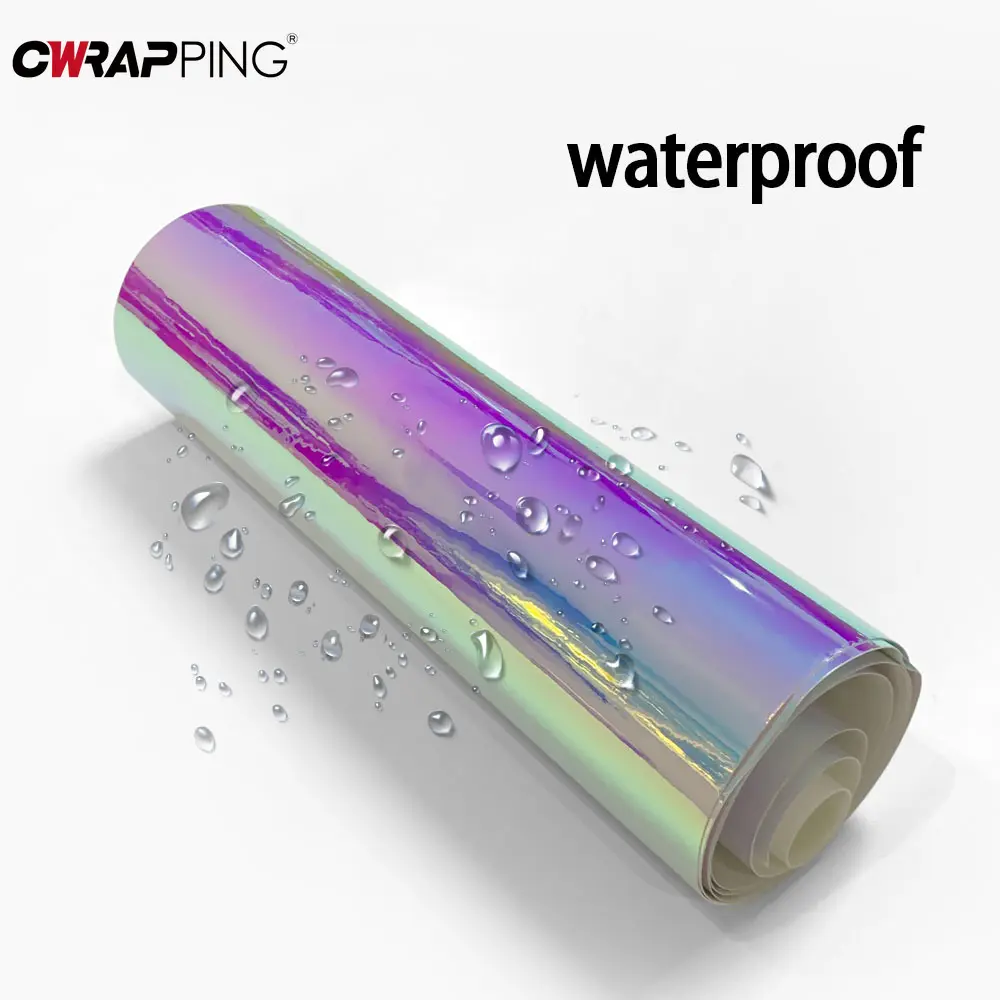 Motorcycle Stickers Rainbow Chrome Helmets Decor Vinyl Auto Tuning Car Body Film PVC Waterproof Cover for Motorcycle Accessories