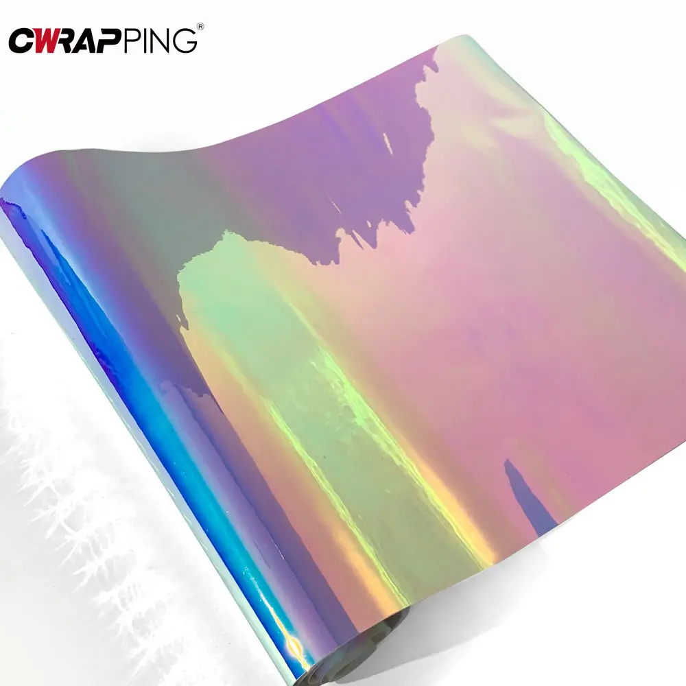 Motorcycle Stickers Rainbow Chrome Helmets Decor Vinyl Auto Tuning Car Body Film PVC Waterproof Cover for Motorcycle Accessories