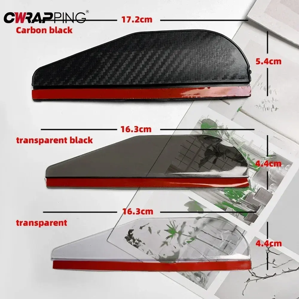 2PCS Car Rearview Mirror Rain Eyebrow Carbon Fiber Sun Visor Shade Cover Rain Mirror Protector Clear Vision for Car Accessories