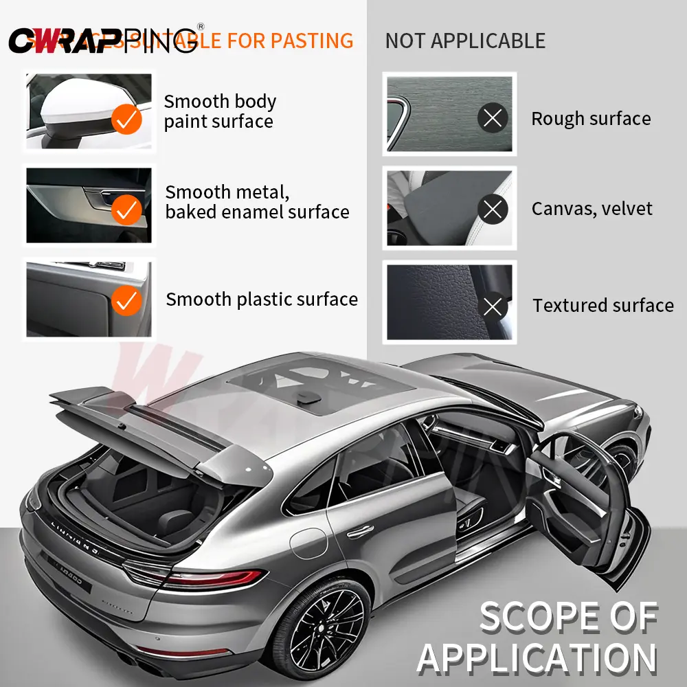 Forged Carbon Fiber Vinyl Wrap Air Release Car Body Film Waterproof Self-Adhesive Vinyl for Car Modification Motorcycle Stickers