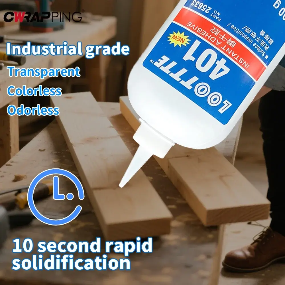 Transparent Instant Adhesive 20ml Super Glue Multifunctional Fast Dry Glue for Toys Leather Bag Shoe Metal Plastic Repair Glue