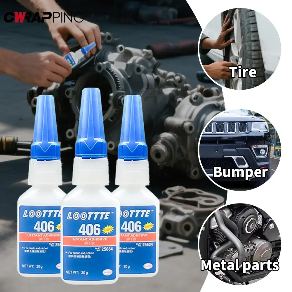 Transparent Instant Adhesive 20ml Super Glue Multifunctional Fast Dry Glue for Toys Leather Bag Shoe Metal Plastic Repair Glue