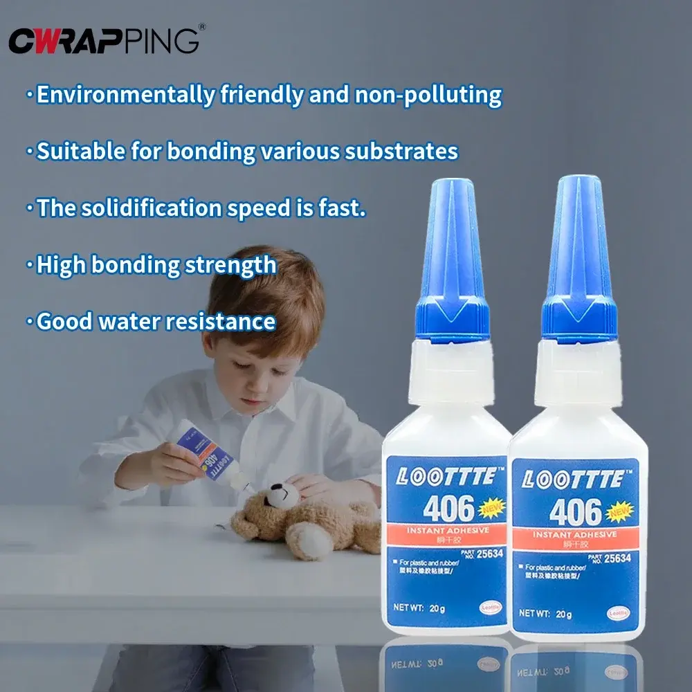 Transparent Instant Adhesive 20ml Super Glue Multifunctional Fast Dry Glue for Toys Leather Bag Shoe Metal Plastic Repair Glue