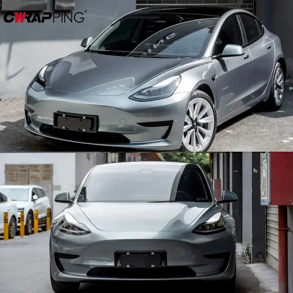 Glossy Car Stickers Aurora Silver Car Body Film Air Release Vinyl Wrap Film Waterproof Color Change Sticker for Auto Accessories