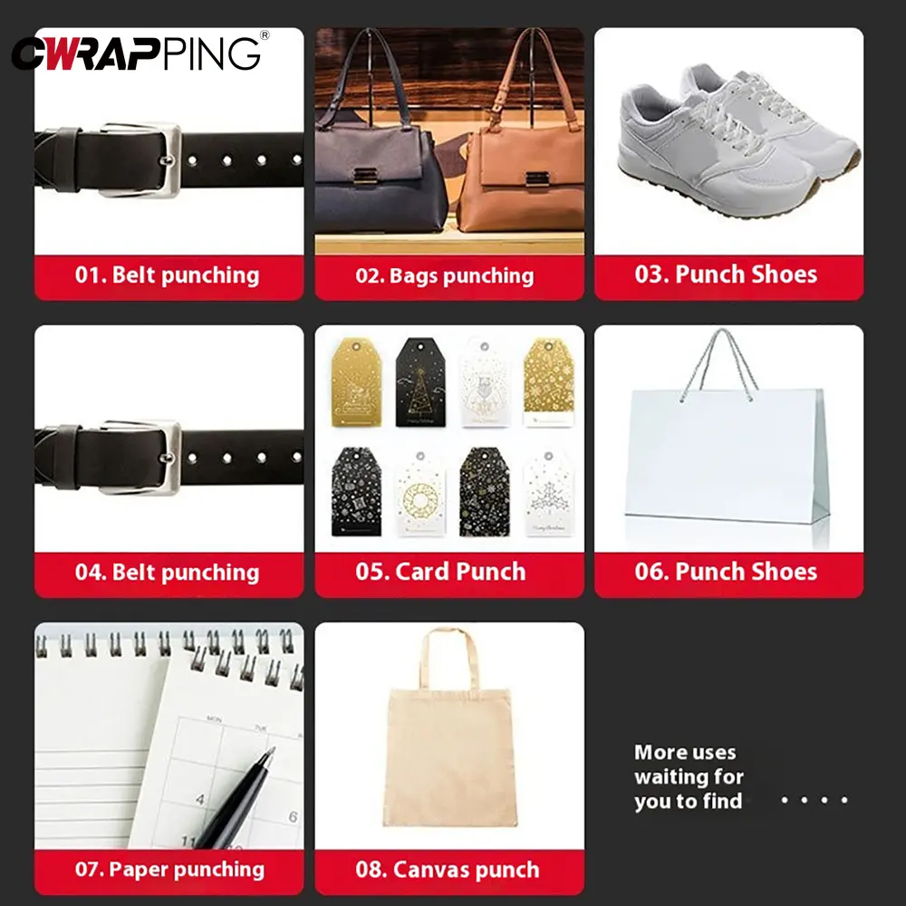 Paper Hole Puncher Punching Leather Craft Tools Circular Punching Machine Diy Leather Cutting Dies Punch Tool Metal Leathercraft