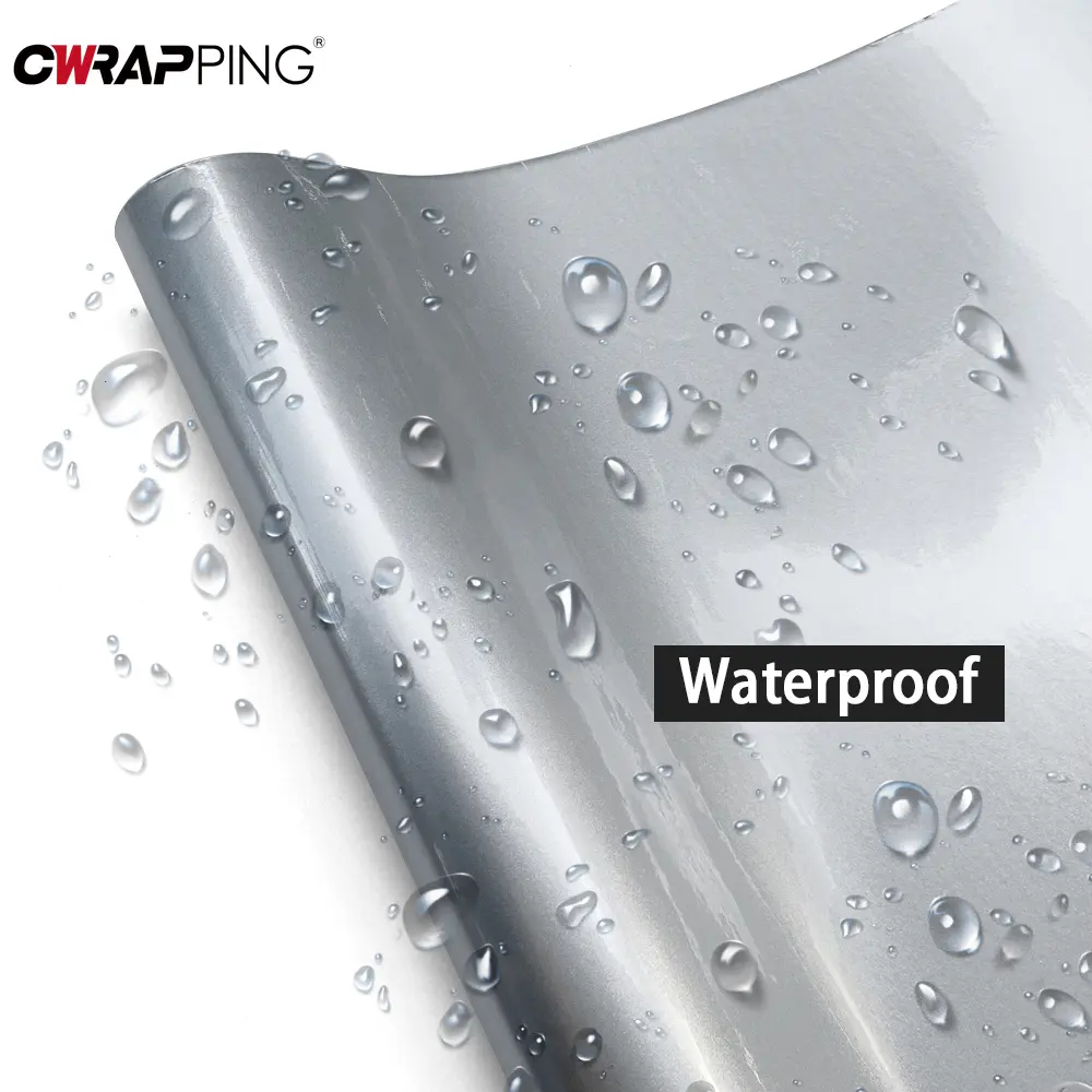 Glossy Car Stickers Aurora Silver Car Body Film Air Release Vinyl Wrap Film Waterproof Color Change Sticker for Auto Accessories
