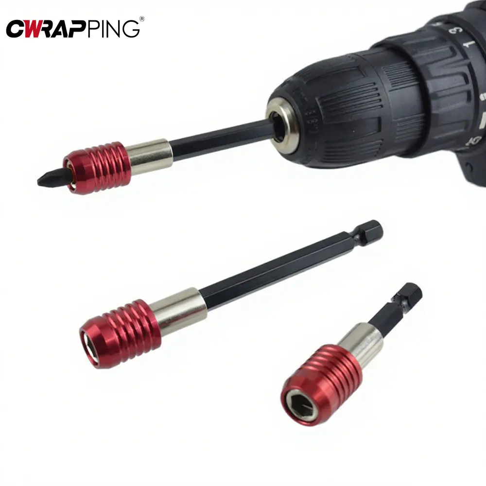 Hexagonal Handle Screwdriver Extension Rods 3Pcs Quick Release Self-locking 60/100/150mm for Home Repair DIY Mechanical Tools
