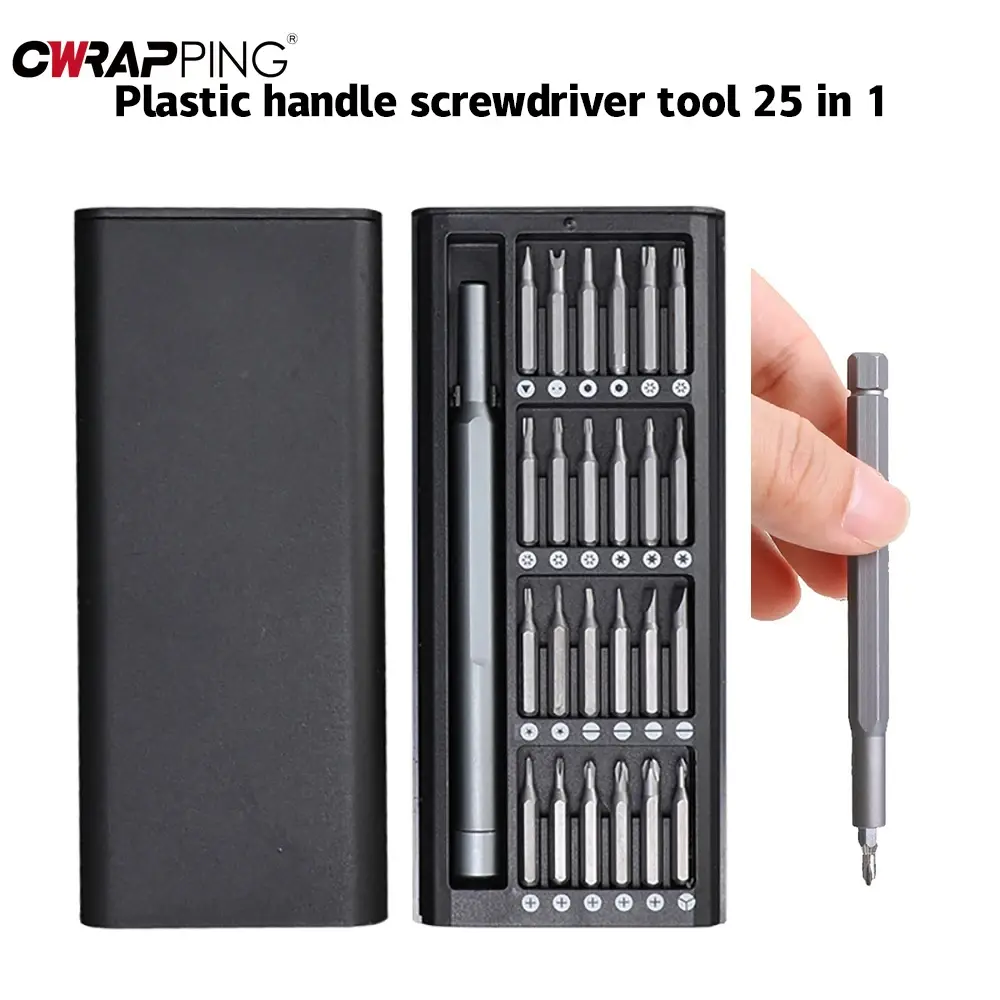 Precision Screwdriver Set 25 in 1 Screw Driver Se Hexagonal Flat Head Magnetic Screwdriver Head for Car Computer Phone Home Use